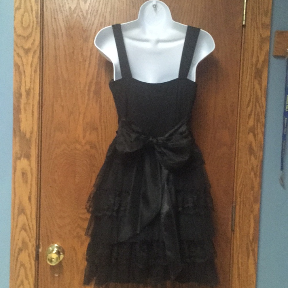 Lacey Black Formal Mini Dress - Picture 5 of 7